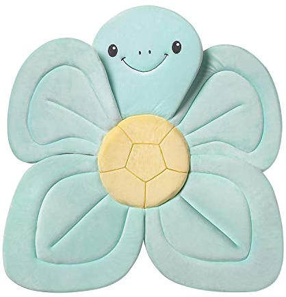 Nuby Coussin de bain en forme de Tortue pour bébé | baignoire ou évier | Tissu doux et facile à sécher | turquoise | convient dès la naissance