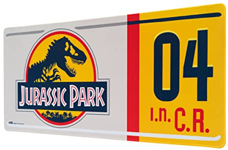 Tapis de Souris XXL Jurassic Park - Tapis de Bureau 80 x 35 cm, Sous Licence Officielle| Sous Main Bureau, Accessoire pour PC, Tapis de Souris Gamer