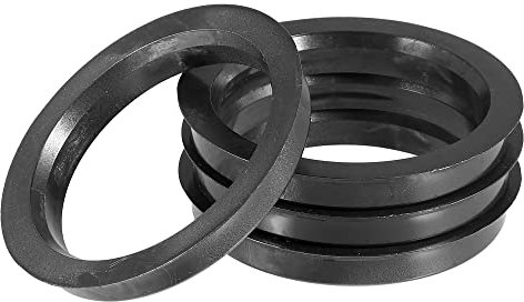 X AUTOHAUX 4Stk. 72,6mm bis 60,1mm Universal Auto Naentrierringe Schwarz