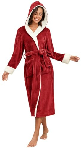 RONGTAI Mujer Y-1 casual/cómoda, Rojo vino, XXL