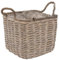 Dadeldo Living & Lifestyle Korb Pflanzkorb Rattan 29x30cm Natur Dekoration Tischdeko
