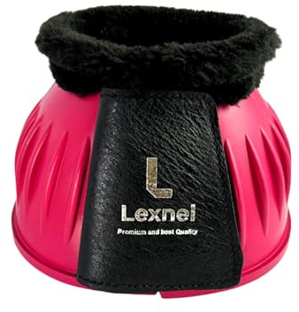 LEXNEL Gummikängor, hållbara klockstövlar för häst – överlägset hovskydd och komfort (1 par) (rosa, Large)