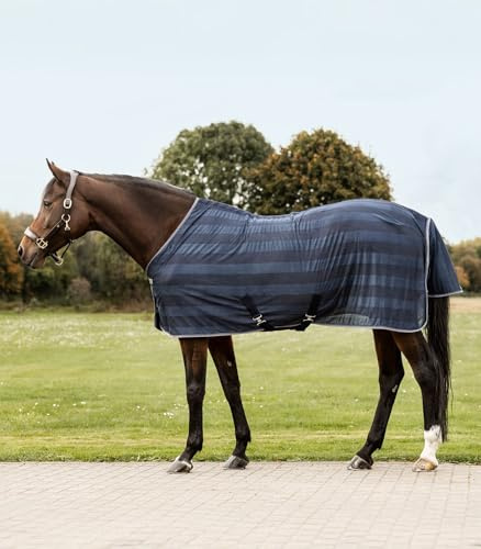 HORSE FLY RUG FLY SHEET FOR HORSE PONY SHETLAND NAVY 5'0 to 7'0 (6'3)