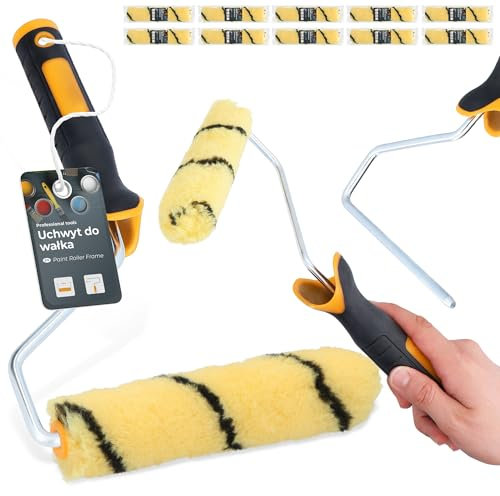 10x Rodillo Pintura 15 cm Recambio Laca Fachadas Pared Soporte Herramientas Pintor Trabajo Renovación Gran Absorción Deslizamiento Suave Acabado Profesional