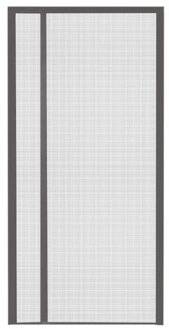 Porceosy Cortina magnética antimosquitera para puerta, cierre automático, barrera de malla fina contra insectos, pantalla antimoscas para balcón y puertas delanteras, color gris, 100 cm