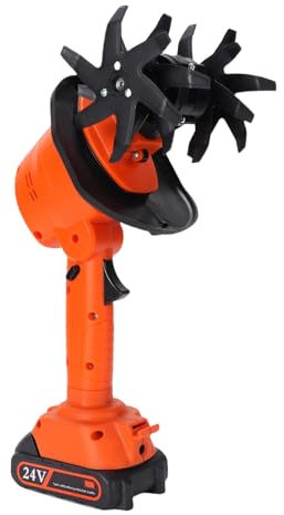 Goshyda Mini Mini électrique Tull sans Fil, 235r / Min Cultivateur de Jardin à Main pour Desserrer Les Trenchs de Sol, la Batterie (Prise UE)