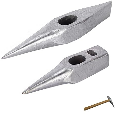 TorSor Paquete de 2 martillos de soldadura con cabeza de martillo de soldadura, herramienta de eliminación de escoria, martillo de púas de roca con punta puntiaguda, martillo de ladrillo, martillos