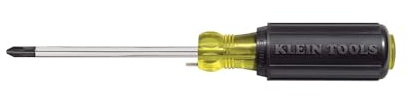 Klein Tools 603-4B No. 2 Wire Bending Phillips Tip Screwdriver, Made in USA, 4-Inch Round Shank