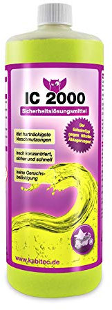 KABITEC IC 2000 Sicherheitslösungsmittel ohne Duftstoffe 1x 1000ml, Universal-Reiniger in Profi-Qualität, Nikotinentferner Industriereiniger Konzentrat
