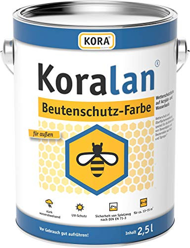 Kora Beutenschutz Lack Beutenfarbe Bienen Farbe gelb 2,5L