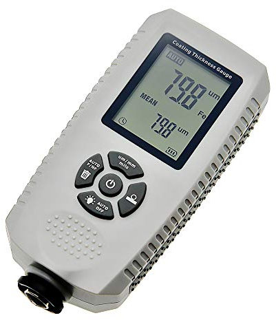 AMTAST Digital Coating Thickness Gauge Paint Meter Range 0~1500um Handheld Paint Thickness Gauge Tester with Tool Box