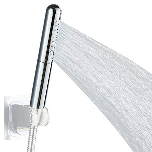 Pommeau de douche rond en cuivre massif pour salle de bain pressurisé haute pression Finition chromée (argent)