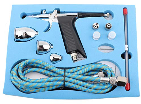 Färgsprutare pistolset mini airbrush kompressor set sprutpistol airbrush kit gravitation sprutpistol för konst kakdekoration hantverk