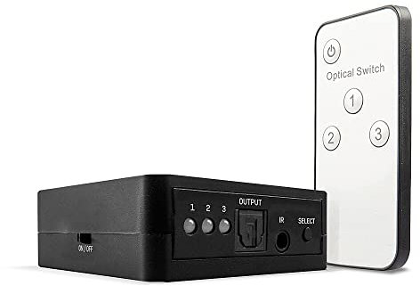 LINDY 3 Port TosLink (Optical) Digital Audio Switch (70482)
