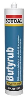 Butyrub Plastic Sealant for Low Movement Sockets - 300 ml Cartridge - Grey