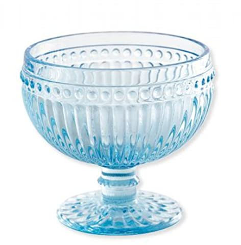 GreenGate Dessertschale Alice Glas BLAU 300 ml Glasschale Everyday Pale Blue