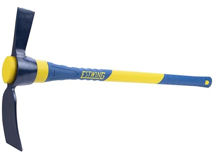 Estwing 5-Pound Cutter Mattock, 36-Inch Fiberglass Handle, Useful for Cutting and Removing Stumps and for Deep Digging and Pulling Soil