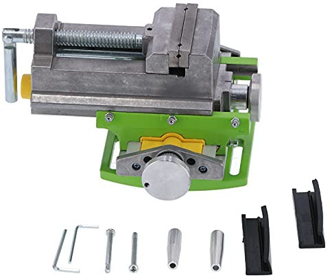 Máquina de taladro de 7,6 cm, máquina de taladro de mesa, tornillo de banco de fresado, tornillo de banco de aleación de aluminio, herramienta de mano, mango giratorio para carpintería
