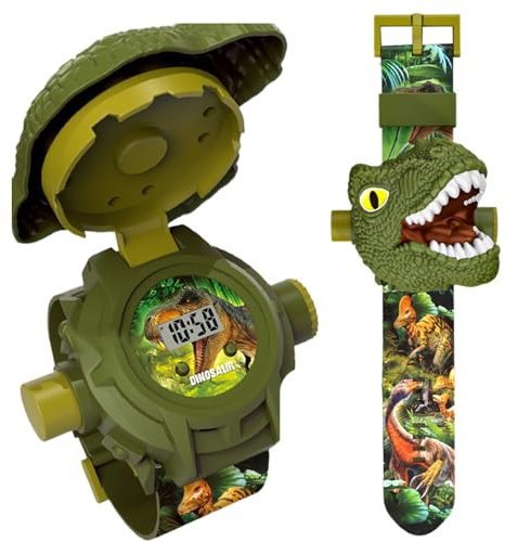 Reloj Digital Infantil Juguete de Dinosaurio para Aprendizaje Temprano