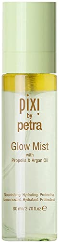 Pixi Beauty Glow Mist | Brume Éclat Hydratante | Rafraîchit et Fixe le Maquillage | Formulée avec 21 Huiles Essentielles pour une Peau Rayonnante | 80 ml / 2,7 fl oz