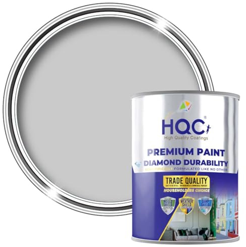 HQC Barn Paint 2.5L | Garden Paints | Furniture Paint | Wood Paint | Outdoor Paint | Garden Fence | Quick-Drying Paint | Protection Paint Dove Grey