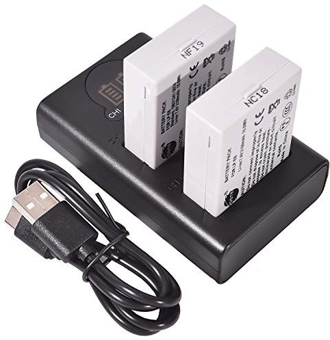 DSTE 2X LP-E8 Repuesto Batería + Cargador USB Dual con Pantalla LCD Compatible para Canon EOS 550D,600D,650D,700D,Kiss X4,Kiss X5,Kiss X6i, Kiss X7i,Rebel T2i,T3i,T4i,T5i Digital Cámara