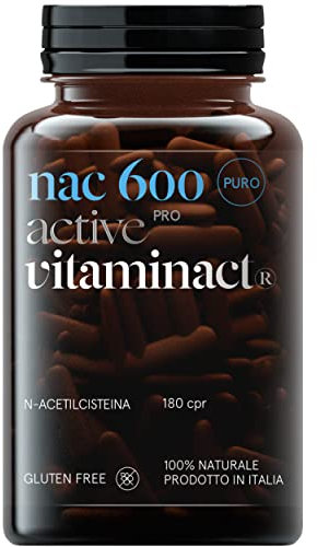 Nac N-Acetil-Cisteina 600mg Puro – 180 Compresse – L’unico a Norma Di Legge In ITALIA – Trattamento 6 Mesi – Prodotto In Italia - Funzionalità Delle Vie Respiratorie - Difese Immunitarie