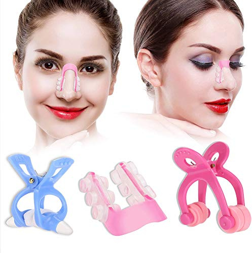Redresseur De Nez, 3pcs Pince De Nez De Beauté, Pince Nez En Silicone Pour Le Levage, Ensemble D'outils De Clip De Beauté Pour Femmes