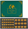 Münzsammelalbum mit 300 Taschen, Sammelalbum für Sammler, 300 Taschen, Münzsammelalben für Münzen mit den Maßen 20/25/27/30/38 mm, Grün