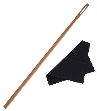 Hoement Pulitore Per Flauto Di Kit Panno e Asta Per Pulizia Degli Strumenti Musicali Adatto Per Pulizia Manutenzione Del Flauto