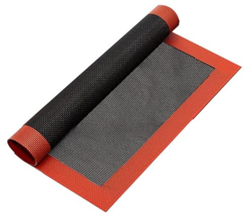 Tappetini in carta da forno in silicone, antiaderenti, lavabili e riutilizzabili, resistenti al calore, riutilizzabili, per forno, antiscivolo, riutilizzabili, per pasticceria, pizza