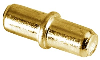 MICEL - 90352 - Portaestante con Arandela para Muebles, Soporte para Estantes, en Acero, acabado Latonado, 5 x 16 mm