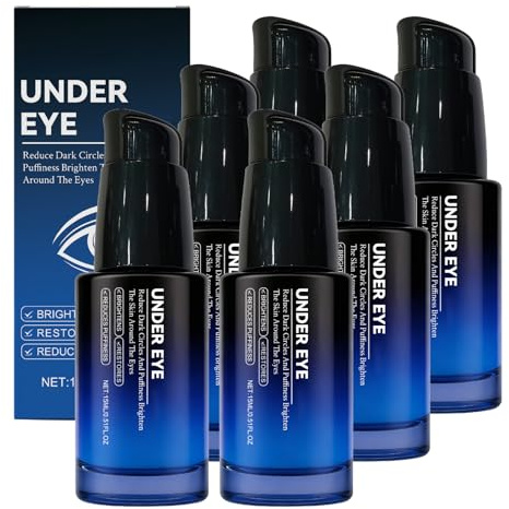 QPJUVC Anti-aging ögonserum för män – minskar mörka ringar, rynkor och svullnad, koreansk koffein ögonessens, närande och lugnande ögonvård, 15 ml (6)