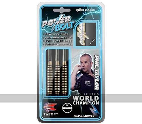Target Darts Phil Taylor Power Bolt 18G - Juego de Dardos (latón, Punta Blanda), Color Bronce