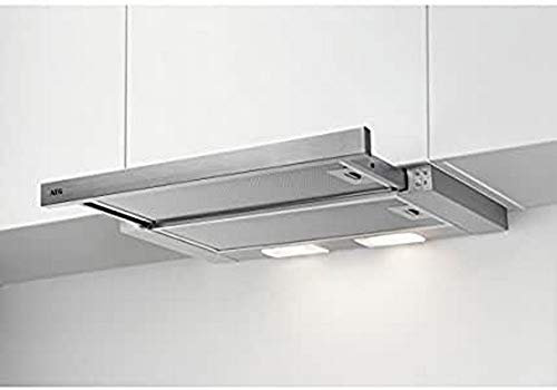 AEG DPB3631S Semi-Integrated (Semi Recessed) Silver 380m³/h C Cooker Hood - Hoods (380 m³/h, Ducted/Recirculating, D, E, D, 68 dB)