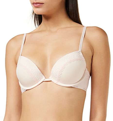 Calvin Klein Soutien-Gorge Push-Up Femme Avec Armatures, Rose (Nymphs Thigh), 75B (34B)
