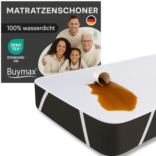 Buymax Matratzenschoner 70x140cm wasserdicht als 2er Set - Oeko-Tex zertifizierte Inkontinenzauflage waschbar Matratzenauflage Matratzenschutz Inkontinenzunterlage Nässeschutz 70x140 cm