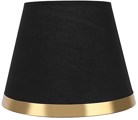 Paralume in Tessuto Paralume Moderno in Stile Europeo per Lampada da Tavolo E27 e Lampada da Terra Camera da Letto Soggiorno Dormitorio Decorazione Ufficio(Nero)