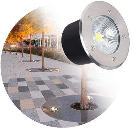 Faretti Ad Incasso Giardino - Faretto Incasso Led Da Esterno, Faretto da Incasso a Terra LED per Esterno, Faretto Luce Da Pavimento, Lampada da Terra IP67 per Incasso da Giardino ( Color : White Light