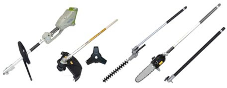 SYLVA 4 in 1 40v Battery Garden Multi Tool - Grass Strimmer, Brush Cutter, Pole Pruner, Hedge Trimmer