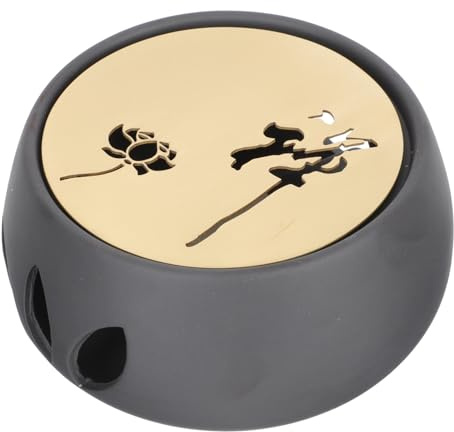 CIYODO Calentador Base Resistente Estilo Japonés de Tetera de Cerámica para Calentar Té y Diseño Elegante en Casa para Fiestas y Reuniones