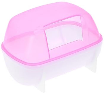 BESPORTBLE 500g Kleine Haustier-sandbadewanne Für Hamster Und Chinchillas Inklusive Duftendem Badesand Pinkes Badezimmerdesign Pflegeleicht Und Stressreduzierend Für Ihre Kleinen Tiere