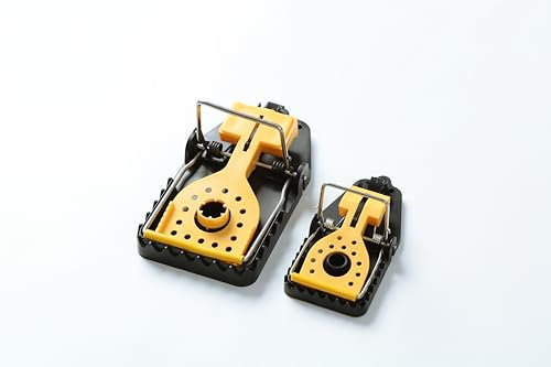 Buzzeap 4 PCS Large Rat Traps With Heavy Duty Spring, Reusable Mice Traps, High Sensitive Mouse Traps, Safe Effective Rodent Trap for Indoors and Outdoors, Easy Install (Large 15.2x7.8x6.4cm)