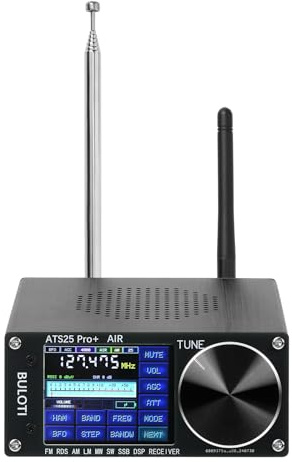 GLCSYJF ATS25pro+ Portable Radio AM FM, Touch Screen Shortwave Radio Receiver, Small VHF Radio FM SW SSB MW LW AIR SDR Aviation Band for Home, Indoor, Outdoor, Travel, Camping, Climbing