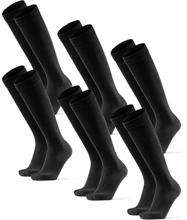 DANISH ENDURANCE Chaussettes Montantes en Fibre de Bambou Ultra Douce, Hautes, Homme Femme, 3 Paires