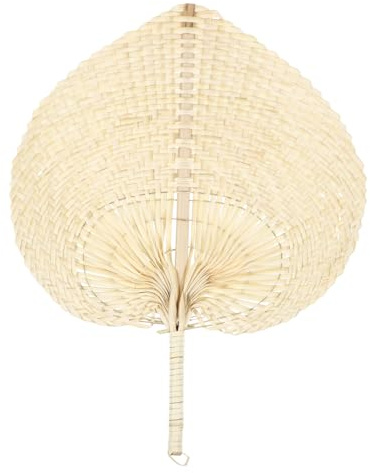 Garneck Abanico de Palma Mano Ventilador Refrescante Portátil para Verano Decorativo para Pared Ligero y Duradero Regalo para