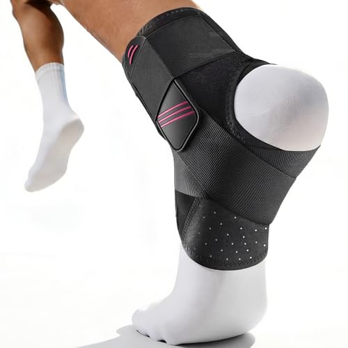 Fitomo Tobillera para Esguince Ultrafina, Tobillera Estabilizadora Transpirable y Ajustable para Soporte Deportivo, Protege y Reduce la Tensión en Casi Cualquier Calzado, S