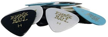 Ernie Ball, Plettri Heavy in cellulosa, colori assortiti, confezione da 24
