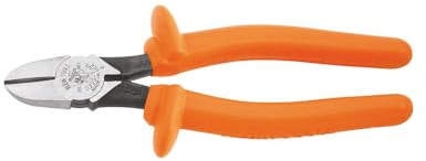 Klein Tools D220-7-INS tång, isolerad diagonal skärtång med 1 000 V nominella grepp, 18 cm