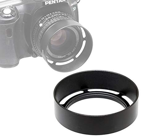 Fotasy Metal Lens Hood - 49mm Vented for Fuji, Leica, Olympus, Panasonic, Sony Lenses